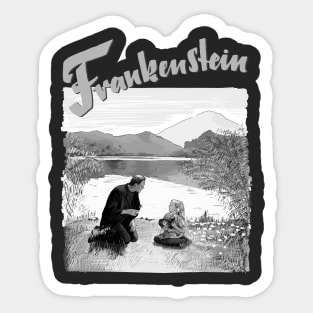 Frankenstein Illustration Sticker